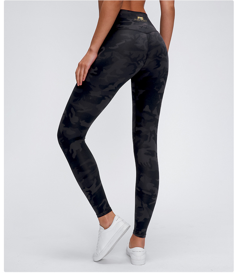 Sage Collective Foil Camo-Print Leggings High Waist Black Size undefined -  $28 - From Melissa